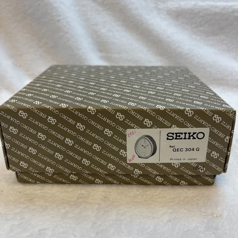 FOR PARTS Vintage‎ Seiko Quartz Chime Alarm Clock Gold Tone